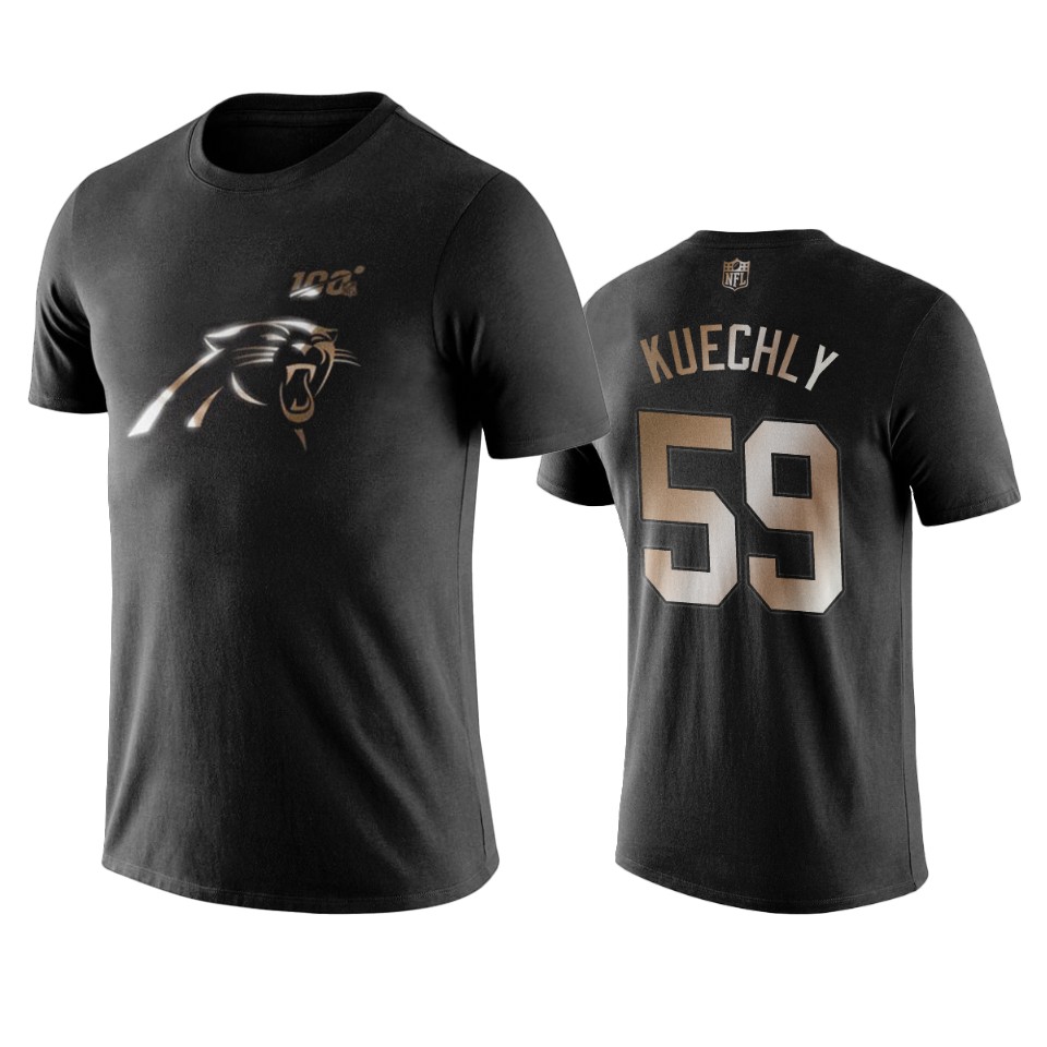 luke kuechly panthers black golden 100th season t shirt
