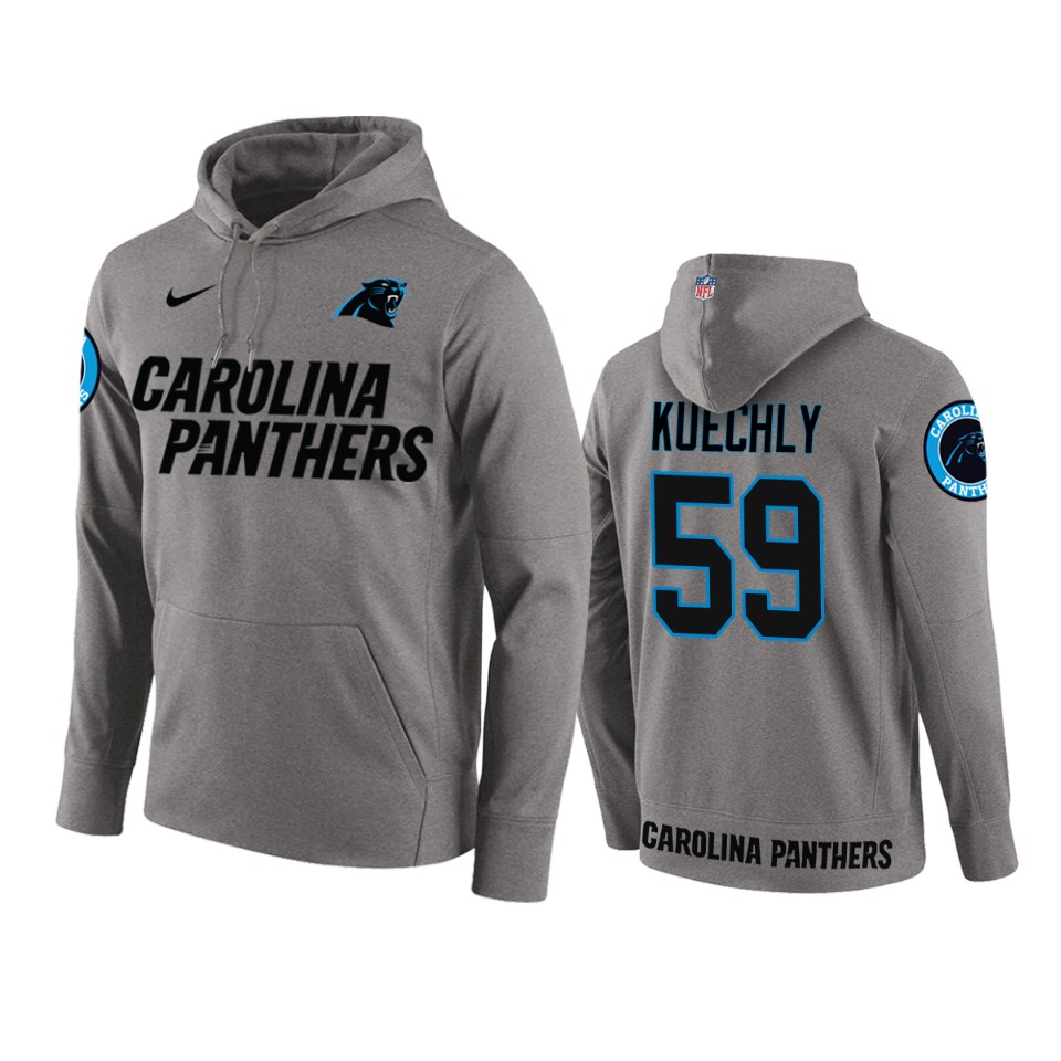 luke kuechly panthers gray circuit wordmark hoodie