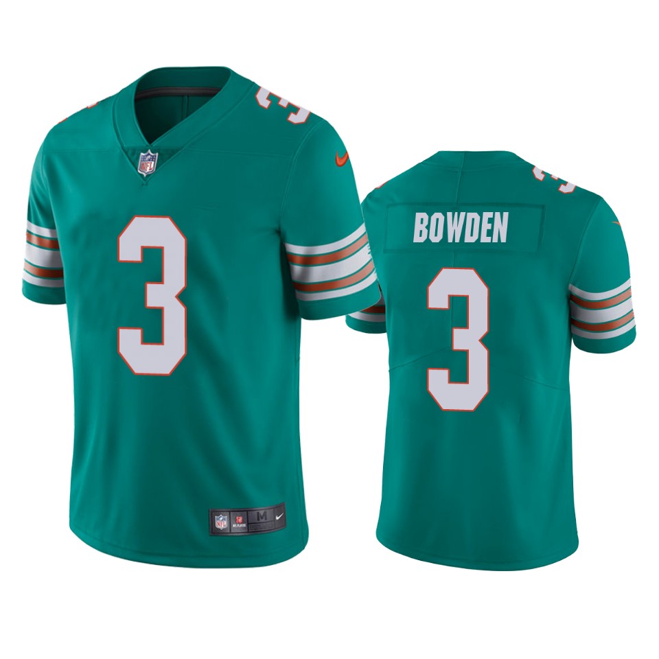 lynn bowden dolphins jersey aqua alternate vapor limited