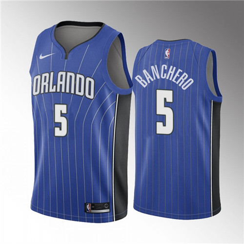 Orlando Magic Paolo Banchero Blue stitched Jersey #5