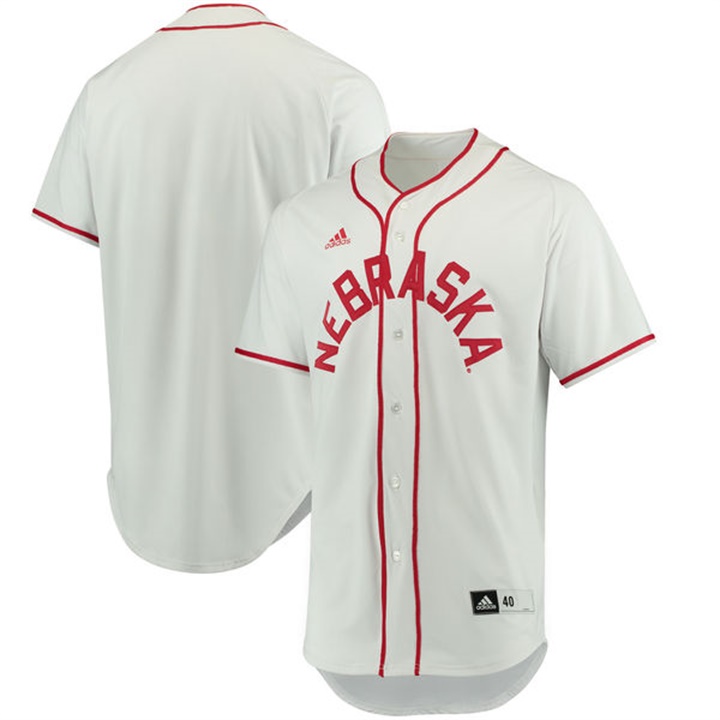 male nebraska cornhuskers white 2017 ncaa baseball tournament team performance-jersey