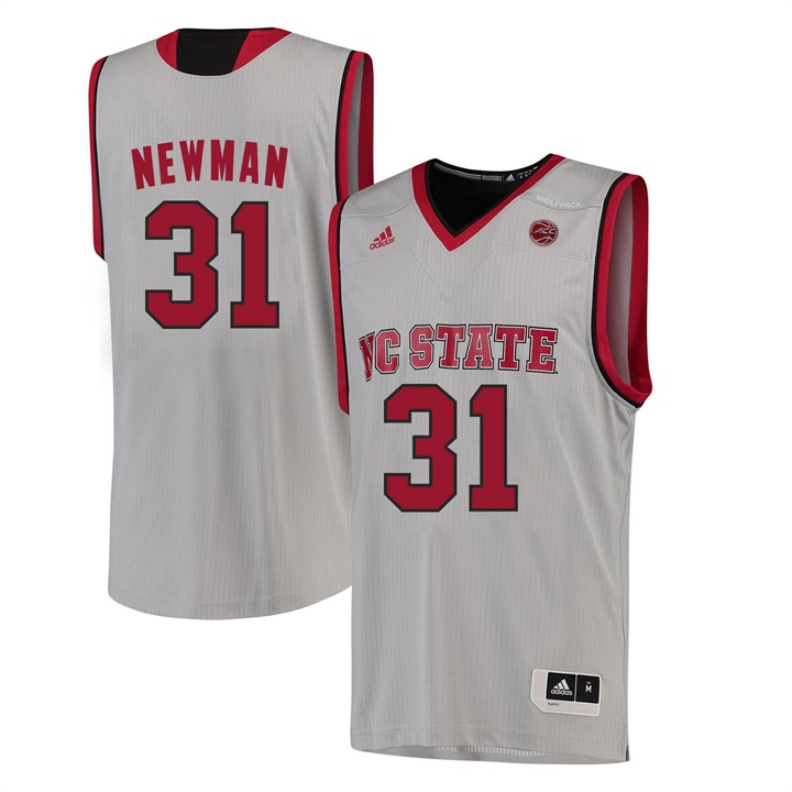 male north carolina state wolfpack white spencer newman college basketball jersey