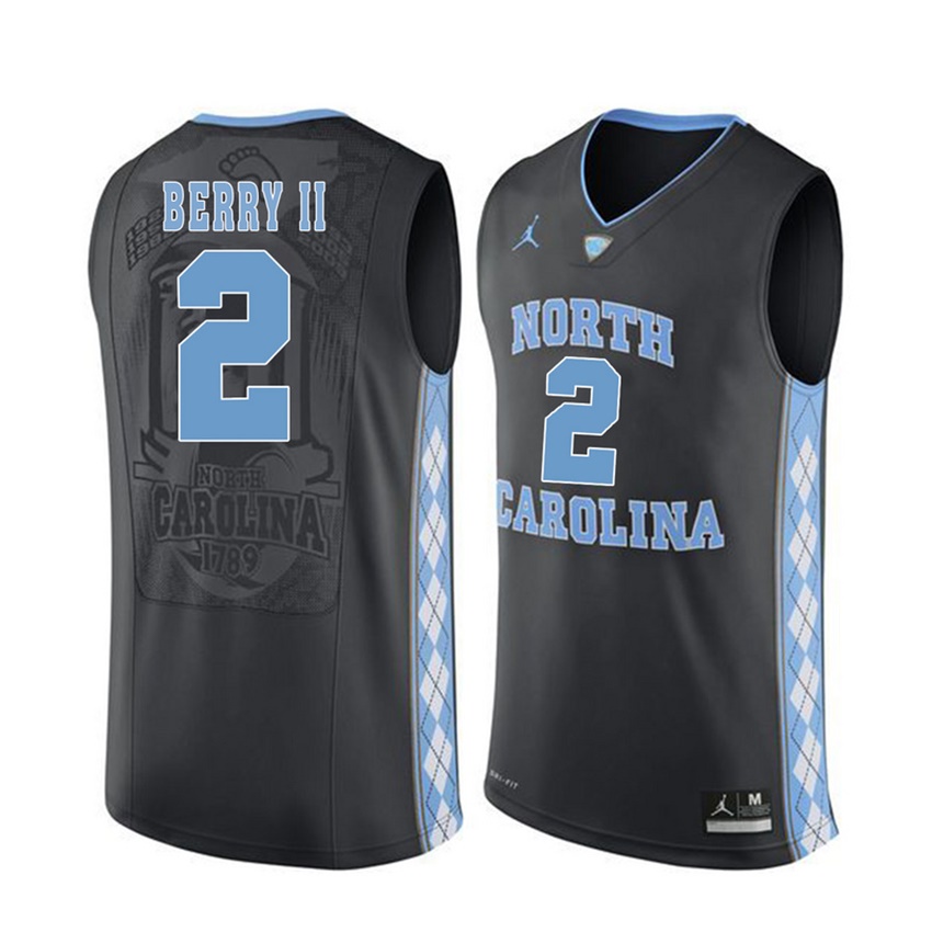 male north carolina tar heels black 2 joel berry ii jersey