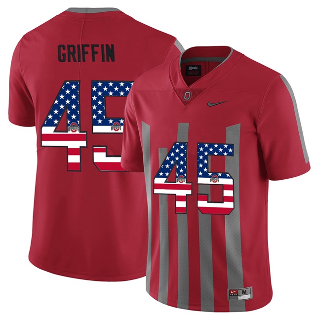 male ohio state buckeyes 45 archie griffin scarlet college football alternate limited jersey