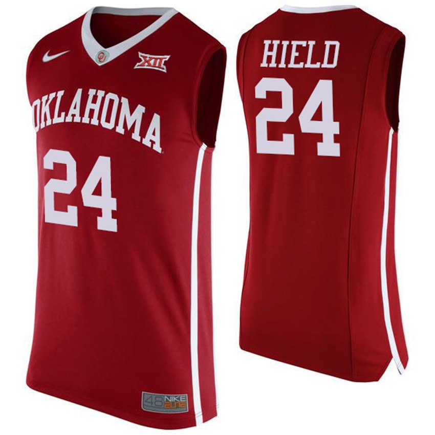 male oklahoma sooners red 24 buddy heild jersey