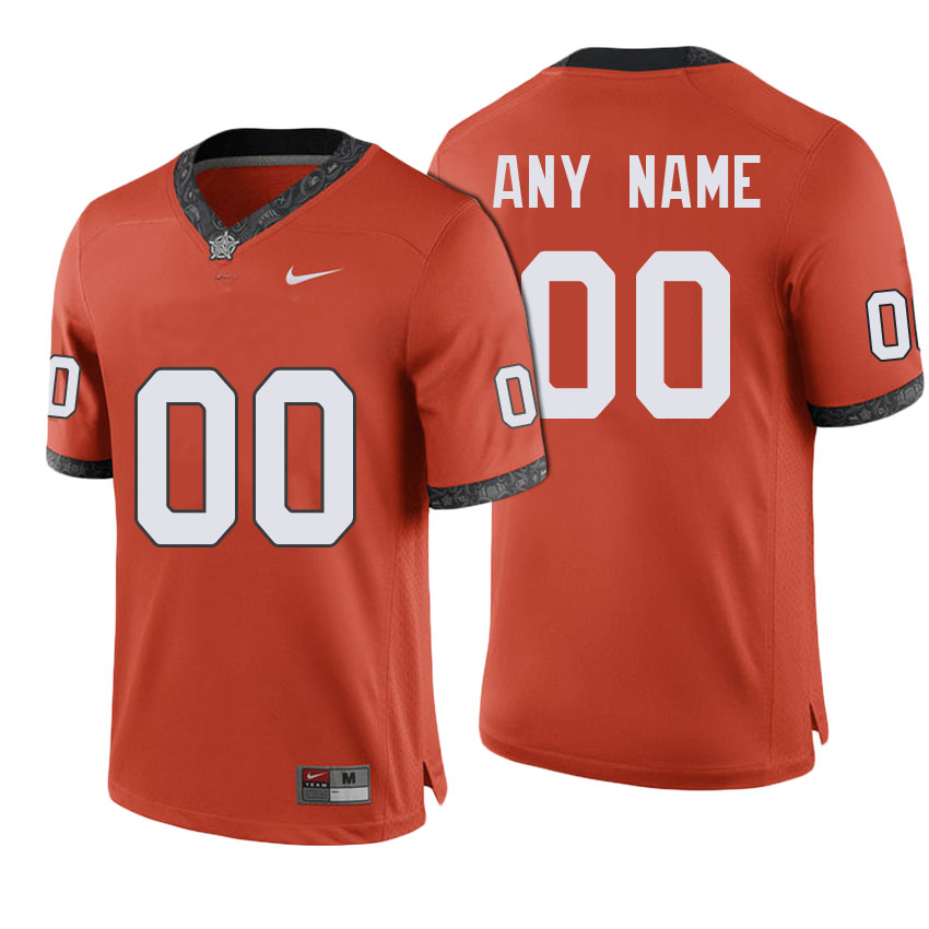 male oklahoma state cowboys orange personalized premier jersey
