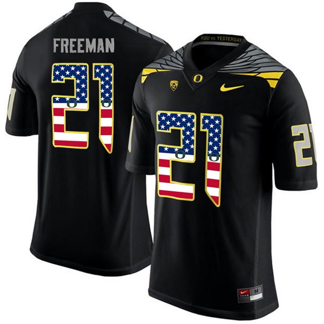 male oregon ducks 21 royce freeman black college football limited jersey