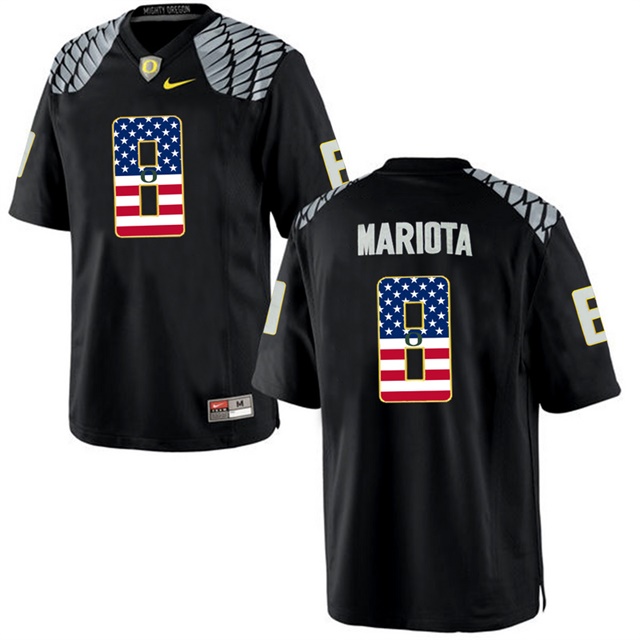 male oregon ducks 8 marcus mariota black college football limited jersey