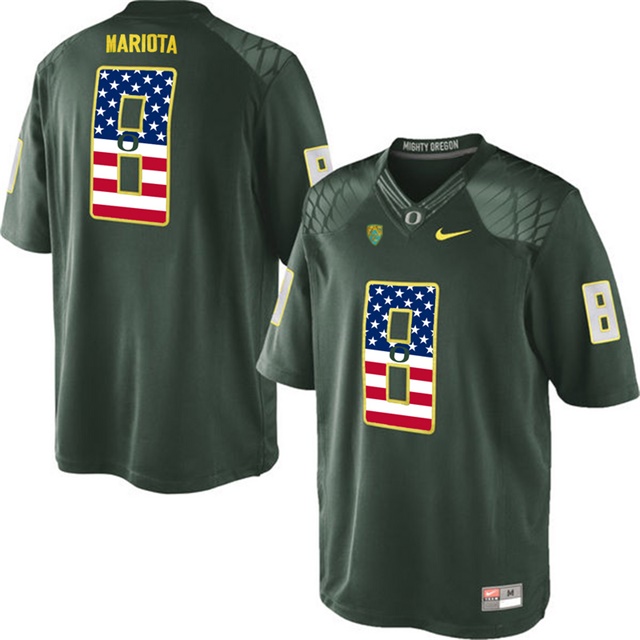 male oregon ducks 8 marcus mariota dark green college football limited jersey