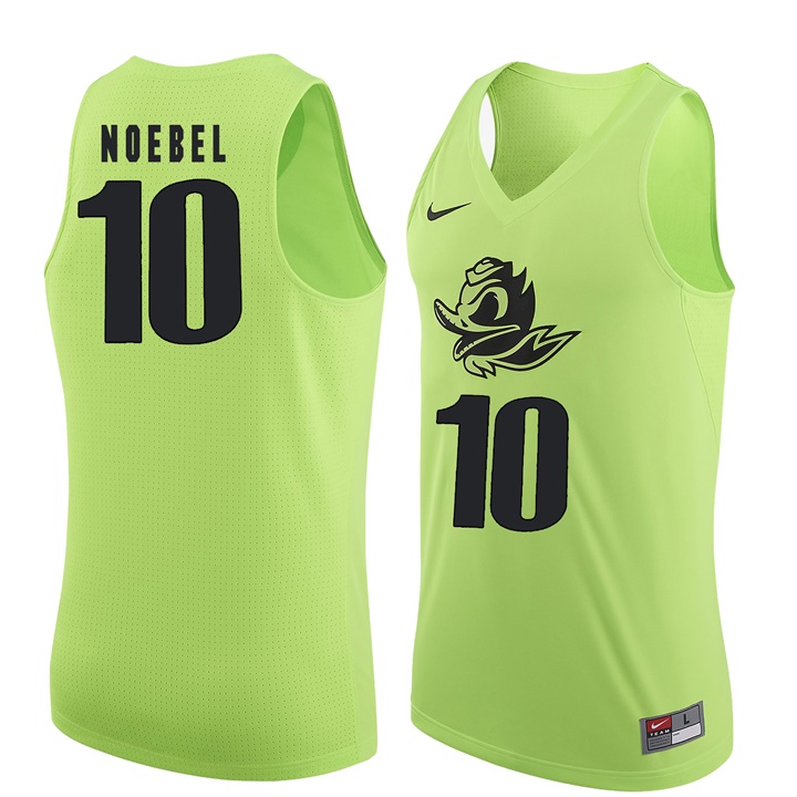 male oregon ducks apple green 10 charlie noebel ncaa basketball jersey