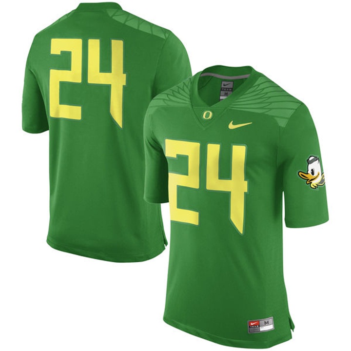 male oregon ducks apple green 24 game football jersey