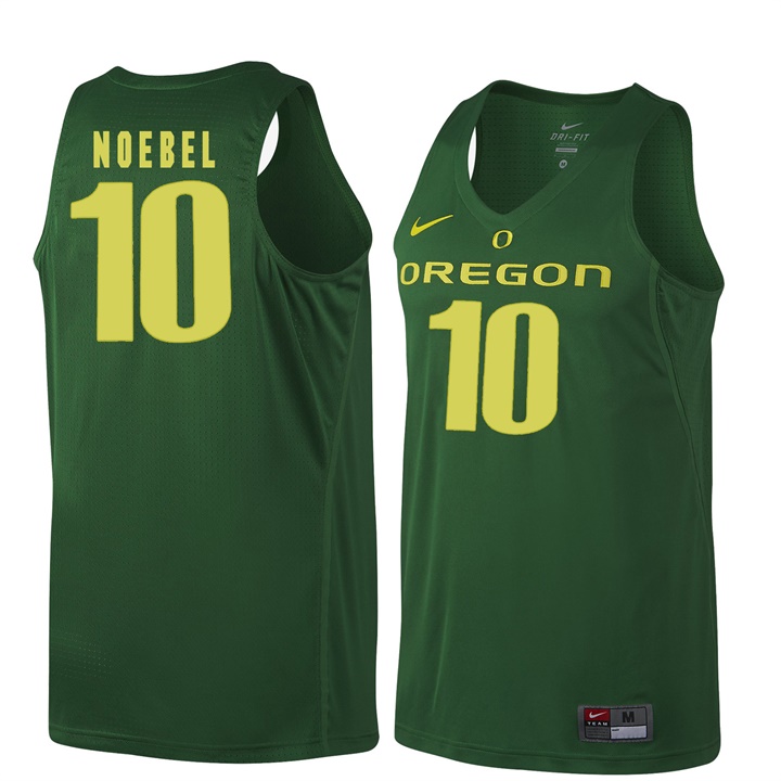 male oregon ducks dark green 10 charlie noebel ncaa basketball jersey