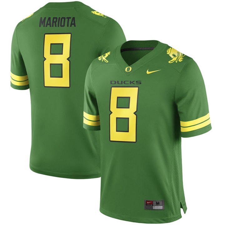 male oregon ducks green 8 marcus mariota alumni football performance jersey