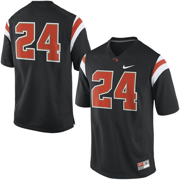 male oregon state beavers black 24 premier college football jersey
