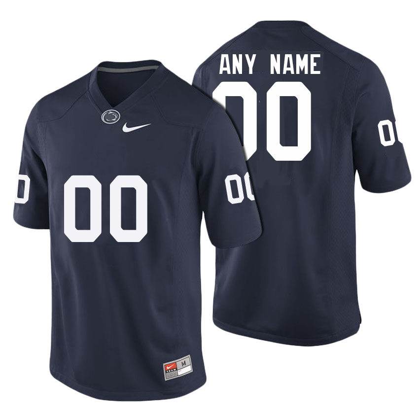 male penn state nittany lions black personalized premier jersey