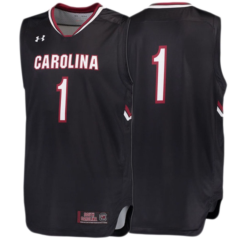 male south carolina gamecocks black 1 basketball performance jersey