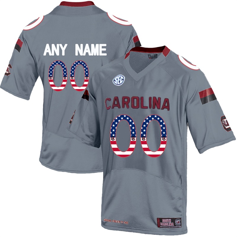 male-south-carolina-gamecocks-grey-custom-college-football-limited-jersey