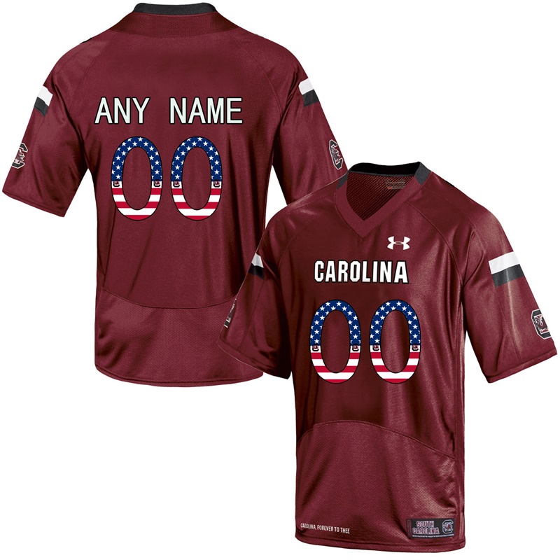male south carolina gamecocks red custom college football limited jersey
