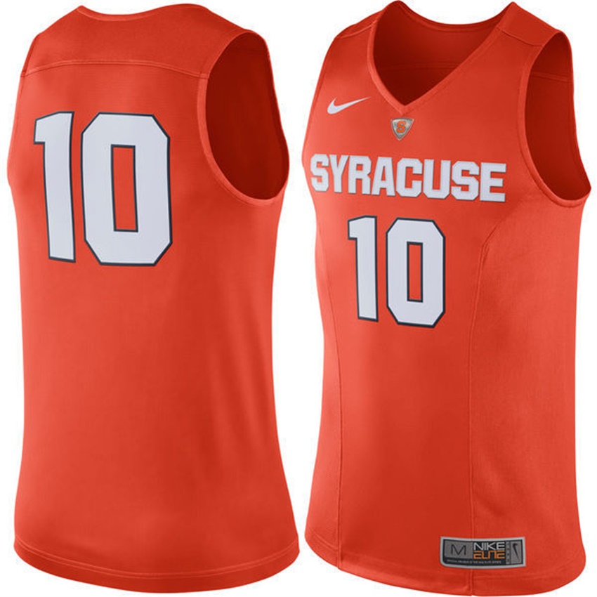 male syracuse orange orange 10 ncaa basketball premier tank top jersey