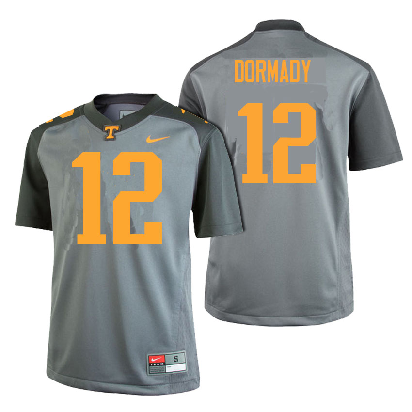 male tennessee volunteers gray 12 quinten dormady college football limited gray edition jersey