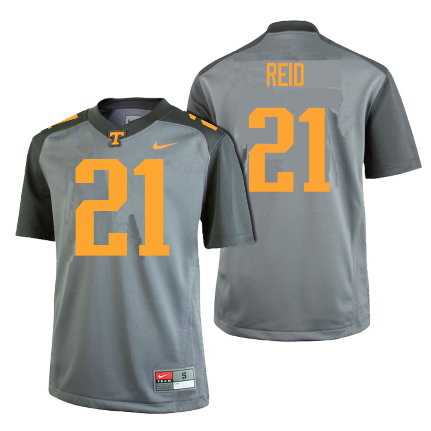 male tennessee volunteers gray 21 shanon reid college football limited gray edition jersey