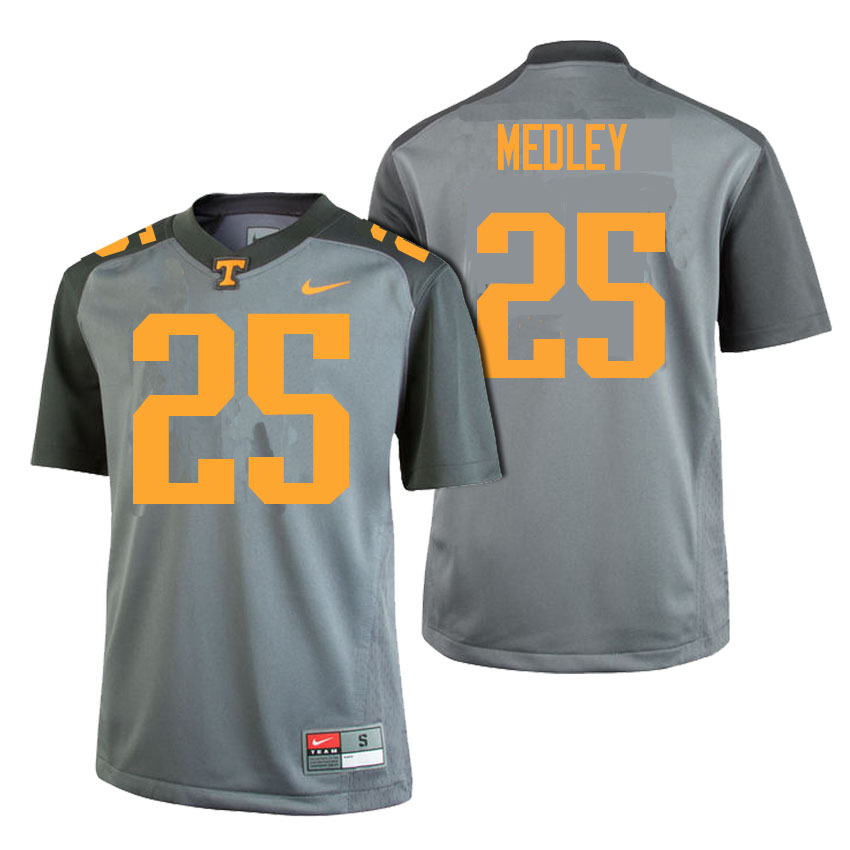 male tennessee volunteers gray 25 aaron medley college football limited gray edition jersey