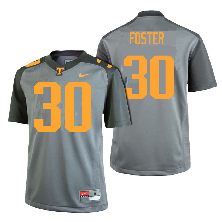 male tennessee volunteers gray 30 holden foster college football limited gray edition jersey