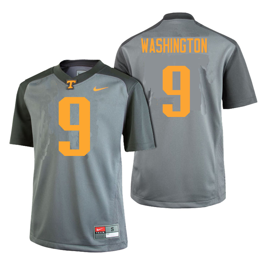 male tennessee volunteers gray 9 seth washington college football limited gray edition jersey