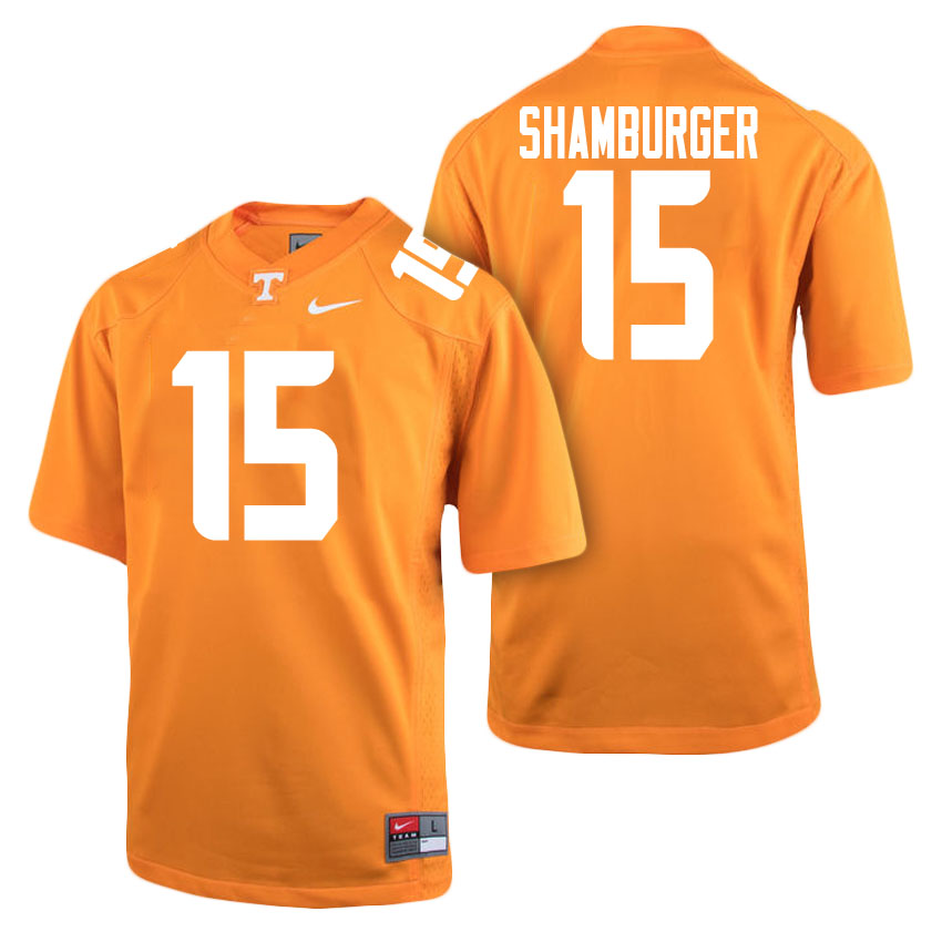 male tennessee volunteers orange 15 shawn shamburger college football freshman limited jersey