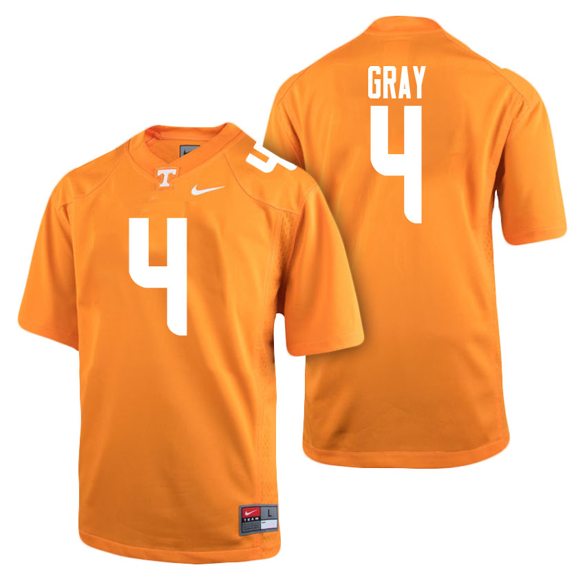 male tennessee volunteers orange 4 maleik gray college football freshman limited jersey