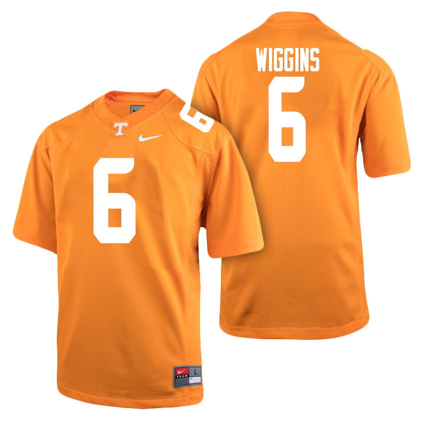 male tennessee volunteers orange 6 shaq wiggins college football freshman limited jersey