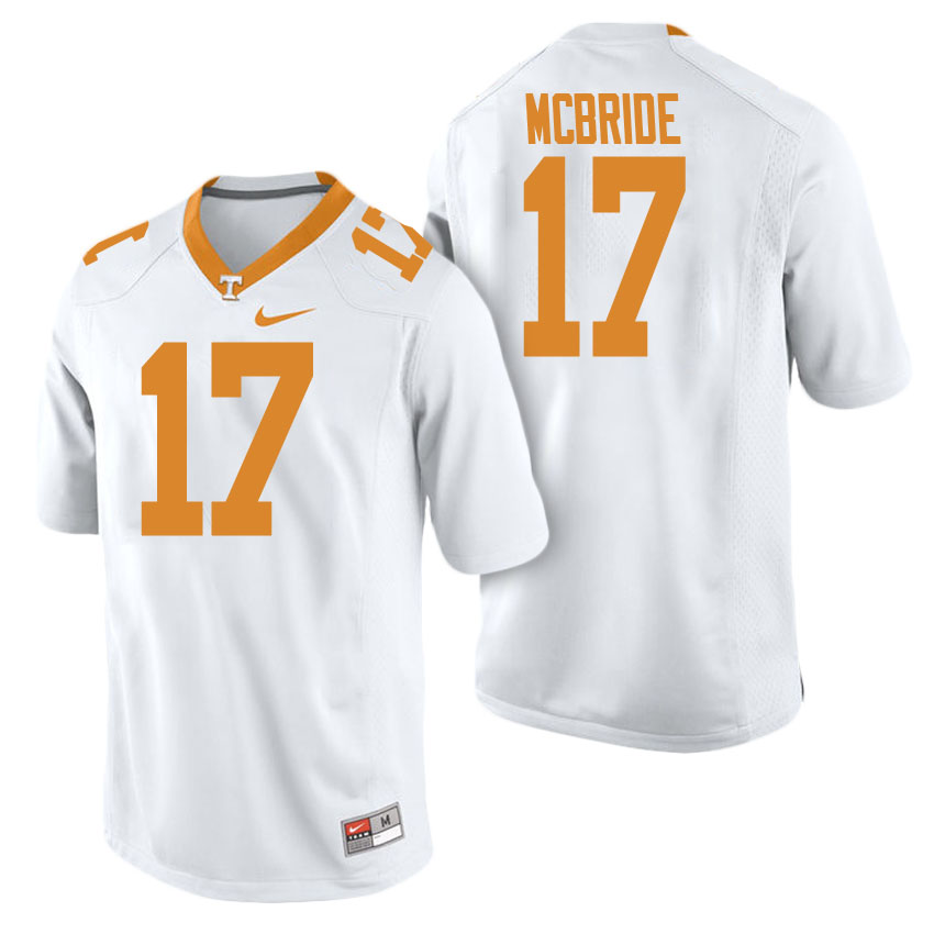male tennessee volunteers white 17 will mcbride college football freshman limited jersey