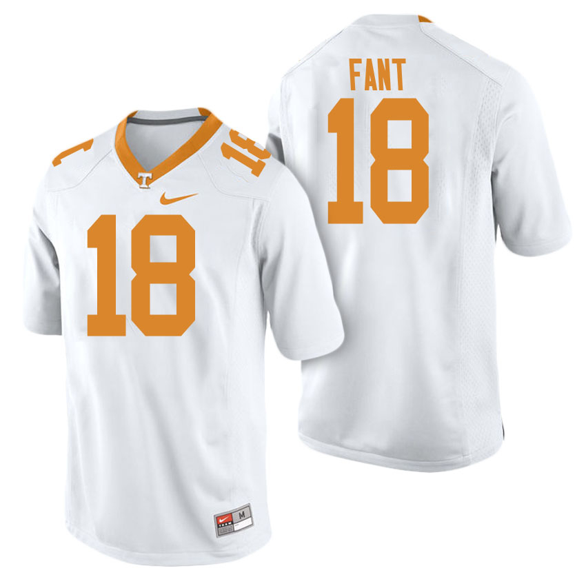 male tennessee volunteers white 18 princeton fant college football freshman limited jersey