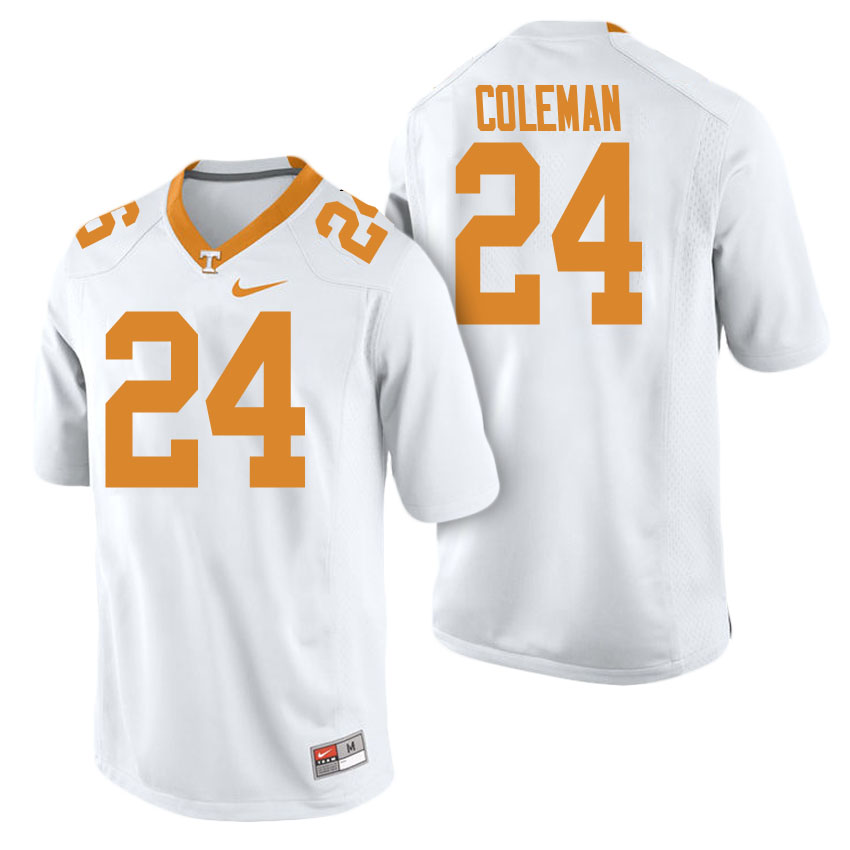 male tennessee volunteers white 24 trey coleman college football freshman limited jersey