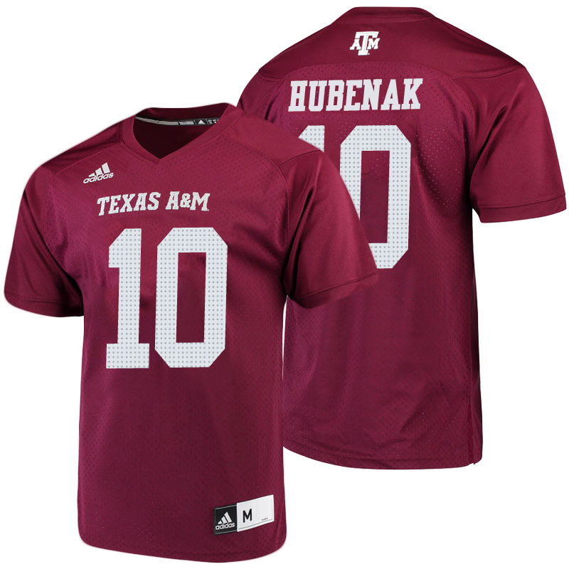 male texas a m aggies maroon jake hubenak 2018 season college football player jersey