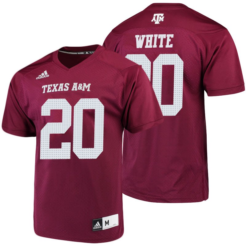 male texas a m aggies maroon james white 2018 season college football player jersey
