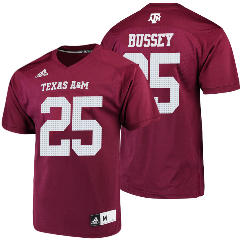 male texas a m aggies maroon kendall bussey 2018 season college football player jersey