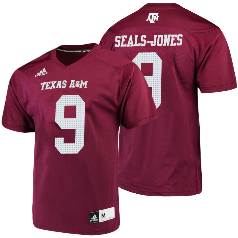 male texas a m aggies maroon ricky seals jones 2018 season college football player jersey