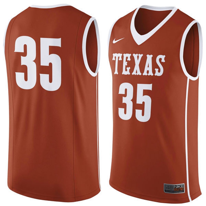 male texas longhorns orange 35 ncaa basketball premier tank top jersey