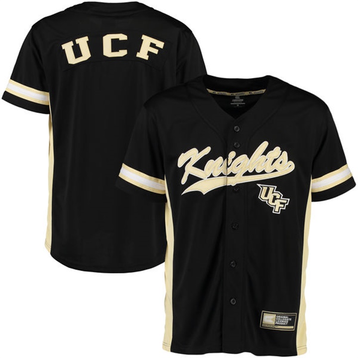 male ucf knights black ncaa 2017 all mid season premier baseball jersey