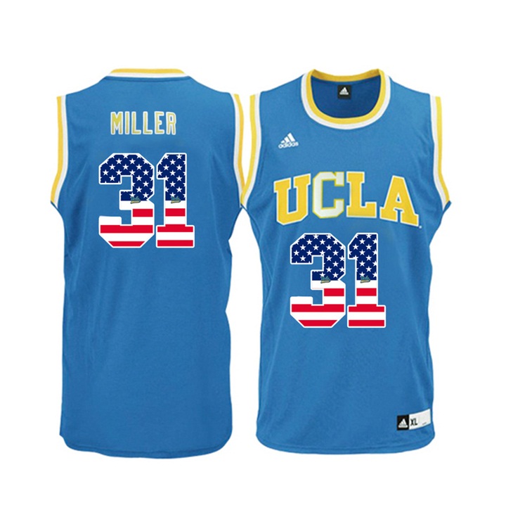 male ucla bruins 31 reggie miller blue national flag basketball jersey