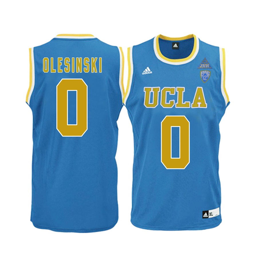 male ucla bruins blue 0 alex olesinski ncaa basketball player name and number jersey
