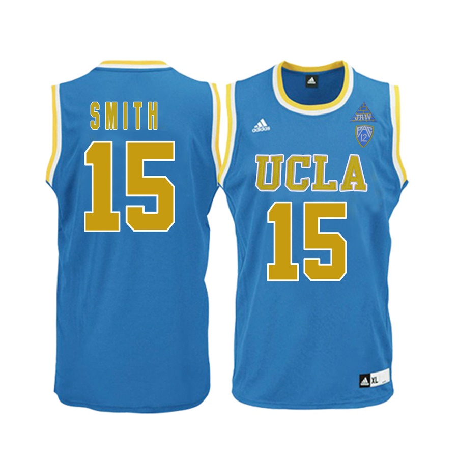 male ucla bruins blue 15 jerrold smith ncaa basketball player name and number jersey