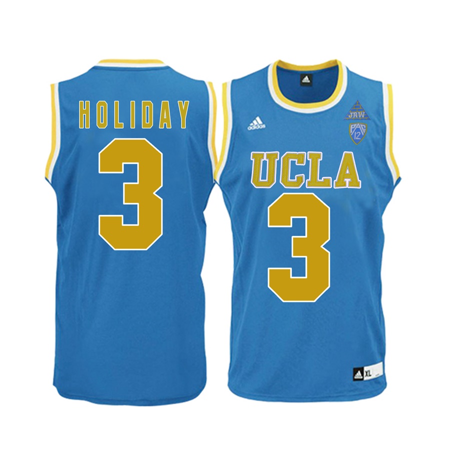 male ucla bruins blue 3 aaron holiday ncaa basketball player name and number jersey