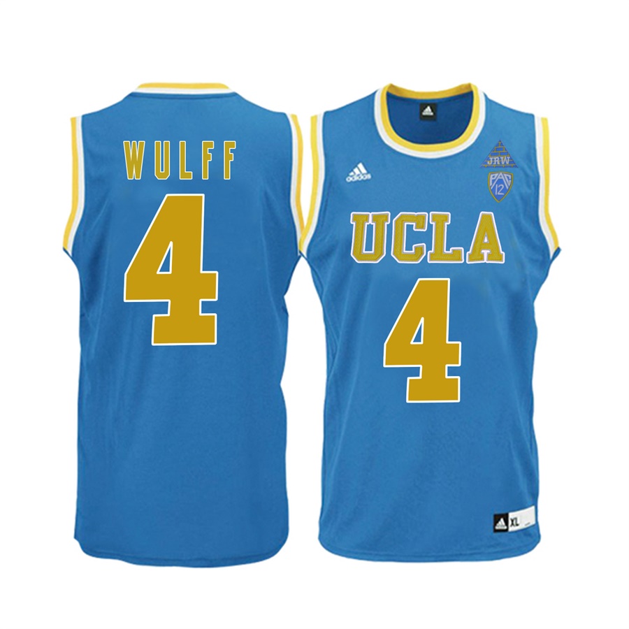male ucla bruins blue 4 isaac wulff ncaa basketball player name and number jersey