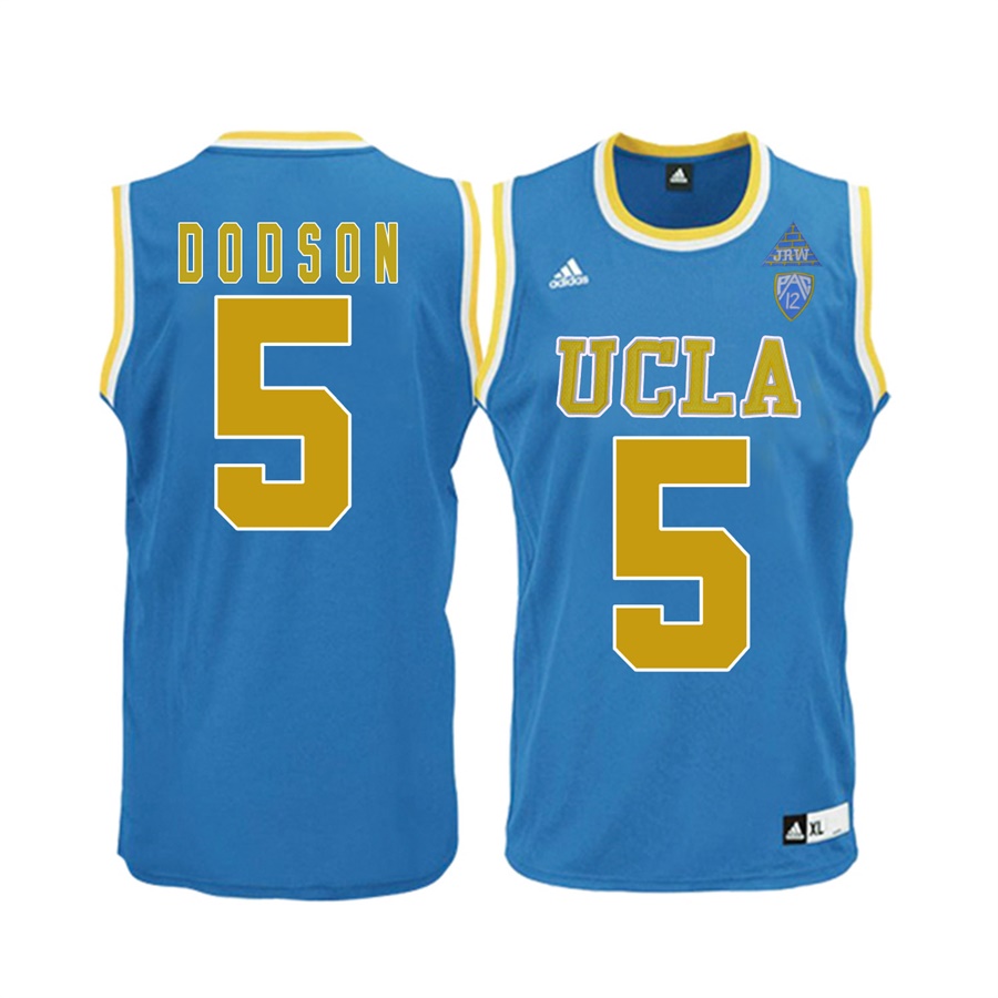 male ucla bruins blue 5 armani dodson ncaa basketball player name and number jersey