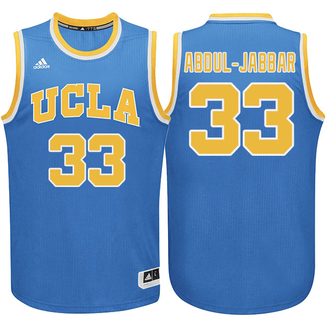 male ucla bruins blue kareem abdul jabbar college basketball jersey