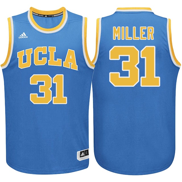 male ucla bruins blue reggie miller college basketball jersey