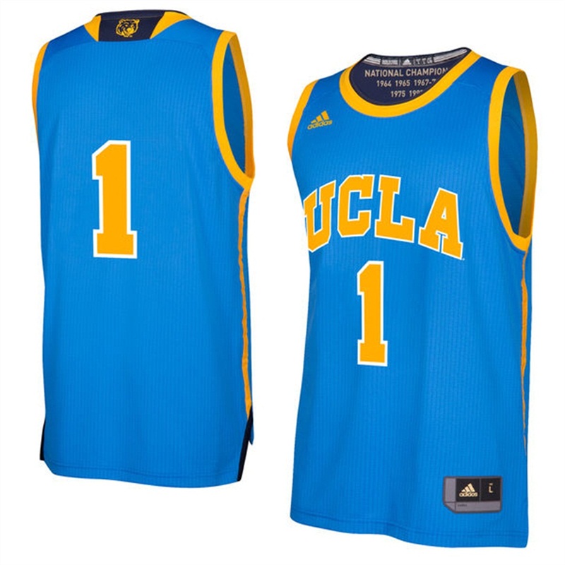 male ucla bruins light blue march madness basketball jersey