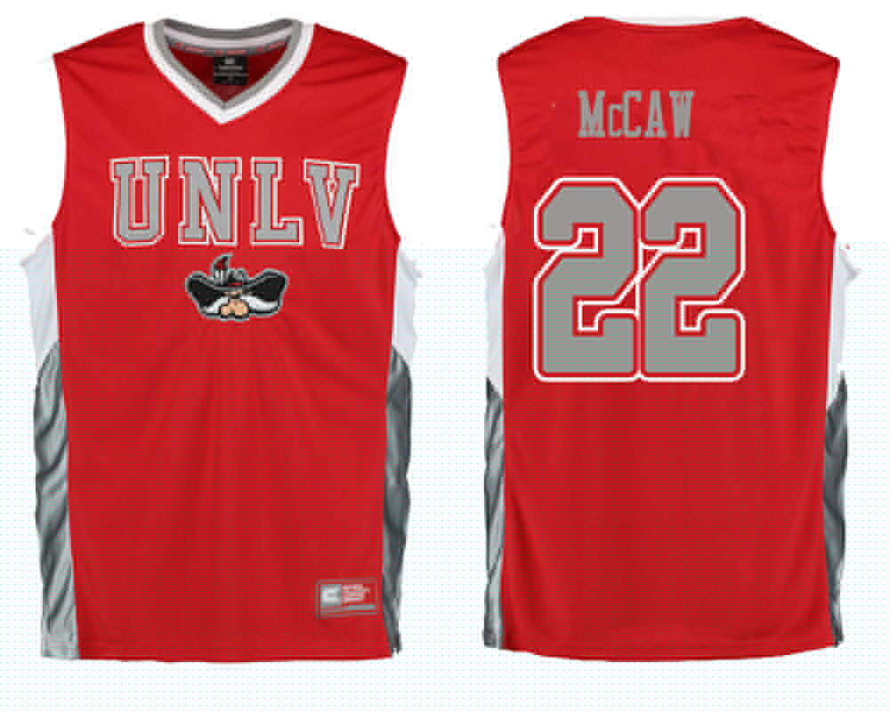male unlv rebels red patrick mccaw college basketball player apparel basketball jersey
